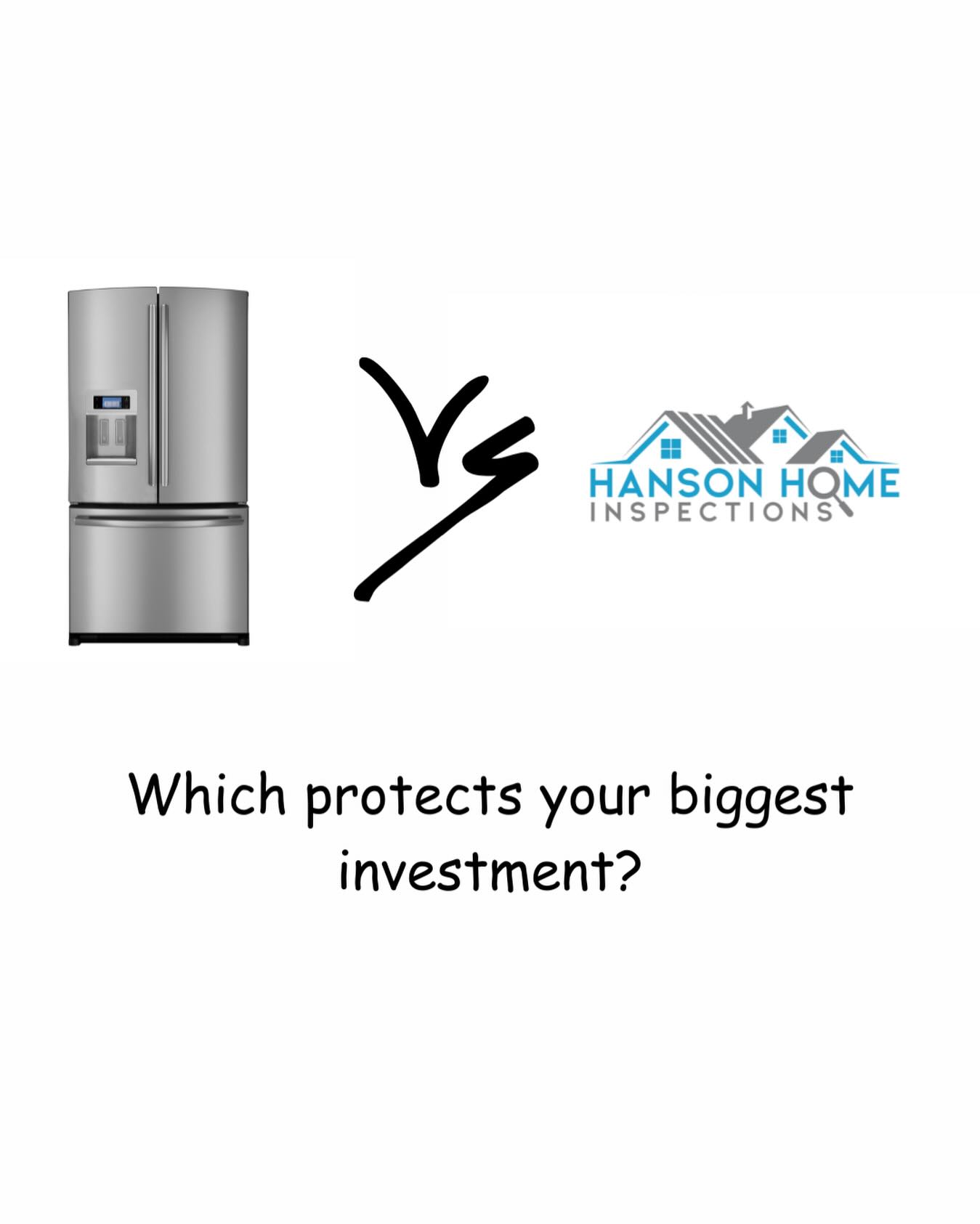 A fridge keeps food cold. 

A home inspection protects your investment. 

A home inspection costs less than a fridge.  A small cost that can save thousands. 

Book your home inspection
647-981-5000

#RealEstateOntario
#RealtorLife
#RealEstateProfessionals
#HomeBuyersOntario
#HomeSellersOntario